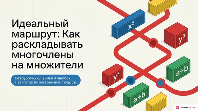 Обложка презентации к уроку «Разложение многочленов на множители»