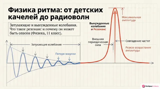 Обложка презентации к уроку «Представление о затухающих колебаниях»