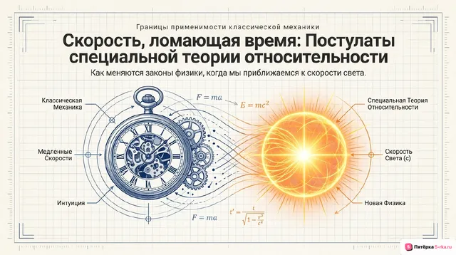Обложка презентации к уроку «Границы применимости классической механики»
