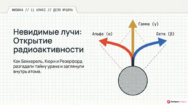 Обложка презентации к уроку «Открытие радиоактивности»