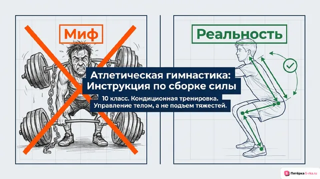 Обложка презентации к уроку «Комплекс упражнений атлетической гимнастки для занятий кондиционной тренировкой»