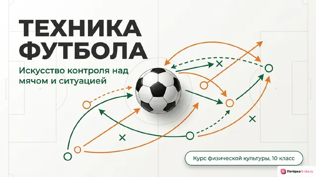 Обложка презентации к уроку «Техническая подготовка в футболе»