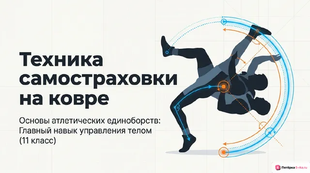 Обложка презентации к уроку «Техника самостраховки в атлетических единоборствах»