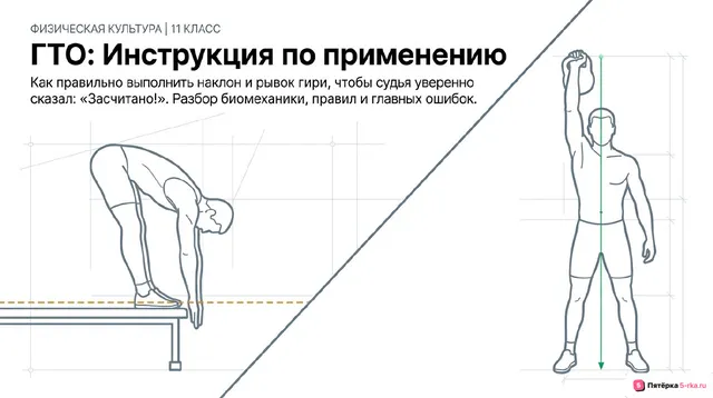 Обложка презентации к уроку «Правила и техника выполнения норматива комплекса ГТО»