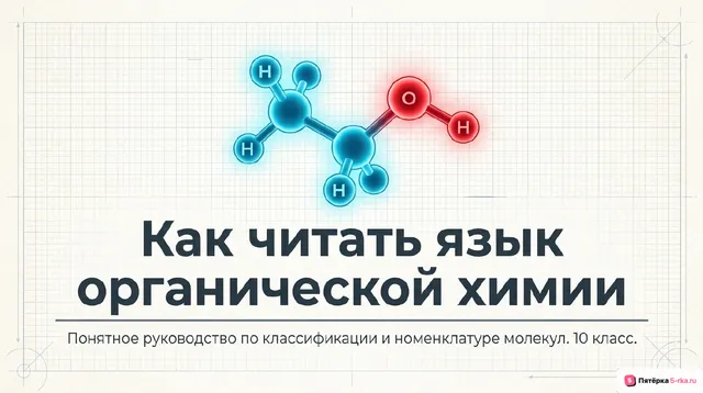 Обложка презентации к уроку «Представление о классификации органических веществ»