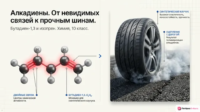 Обложка презентации к уроку «Алкадиены»