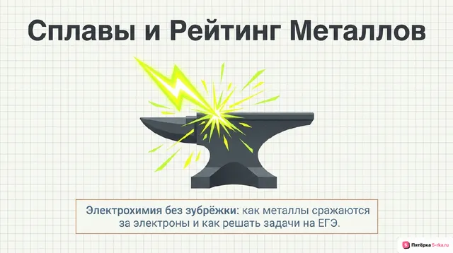 Обложка презентации к уроку «Сплавы металлов»