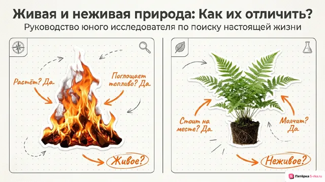 Обложка презентации к уроку «Живая и неживая природа»