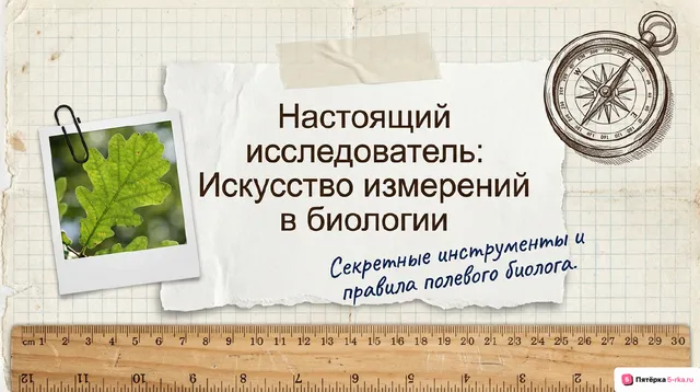 Обложка презентации к уроку «Методы изучения живой природы: измерение»