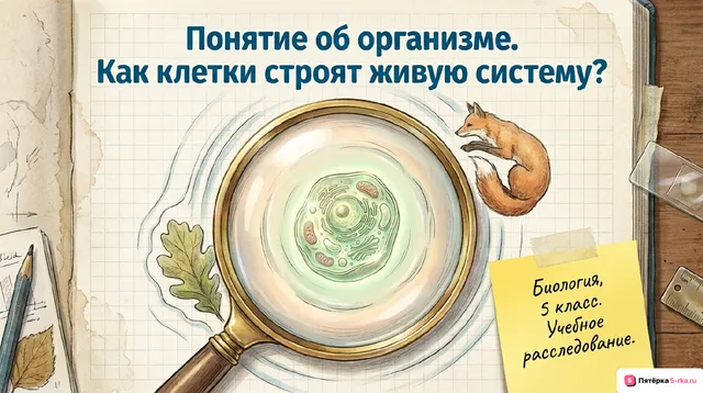 Обложка презентации к уроку «Понятие об организме»