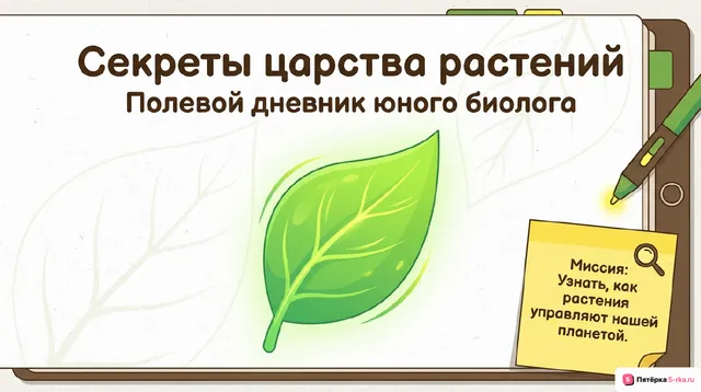 Обложка презентации к уроку «Многообразие и значение растений»