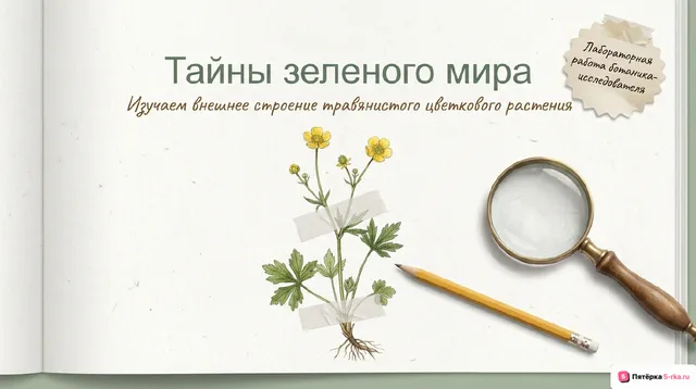 Обложка презентации к уроку «Органы растений»