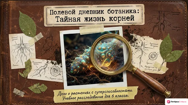 Обложка презентации к уроку «Видоизменение корней»