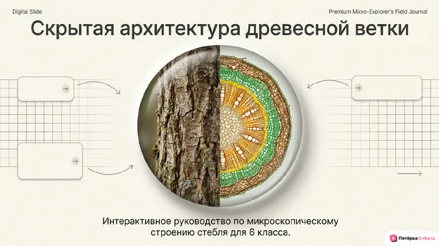 Обложка презентации к уроку «Строение стебля»