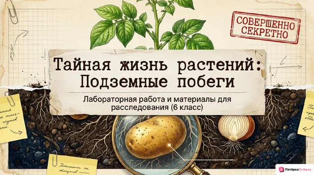 Обложка презентации к уроку «Видоизменения побегов»