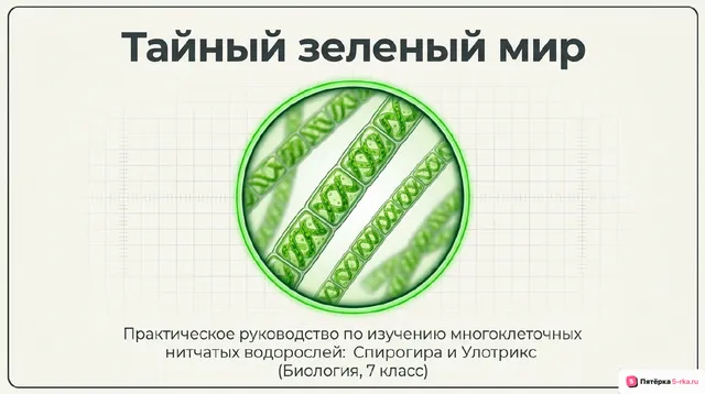 Обложка презентации к уроку «Низшие растения»