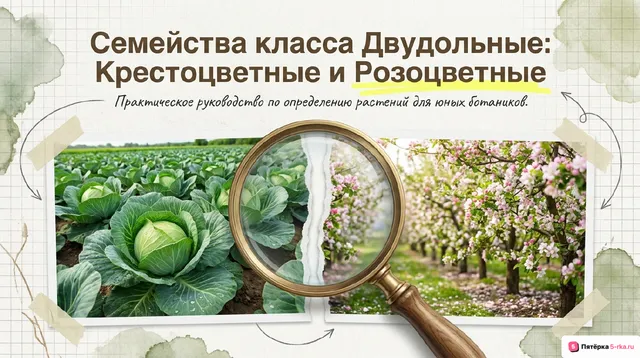 Обложка презентации к уроку «Семейства класса двудольные»