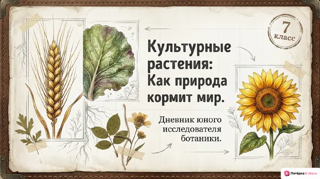 Обложка презентации к уроку «Культурные представители семейств покрытосеменных, их использование человеком»