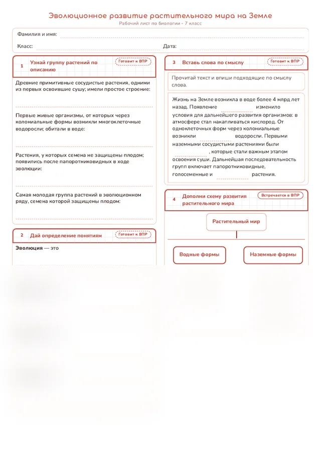 Начало рабочего листа