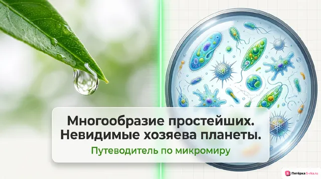Обложка презентации к уроку «Многообразие простейших»