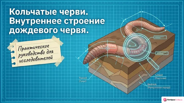 Обложка презентации к уроку «Кольчатые черви»