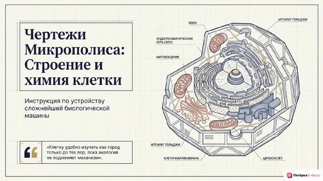 Обложка презентации к уроку «Строение и химический состав клетки»