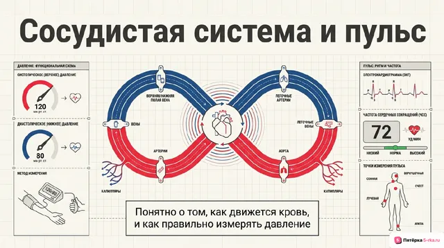 Обложка презентации к уроку «Сосудистая система»