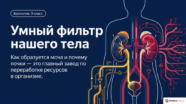 Обложка презентации к уроку «Образование мочи»