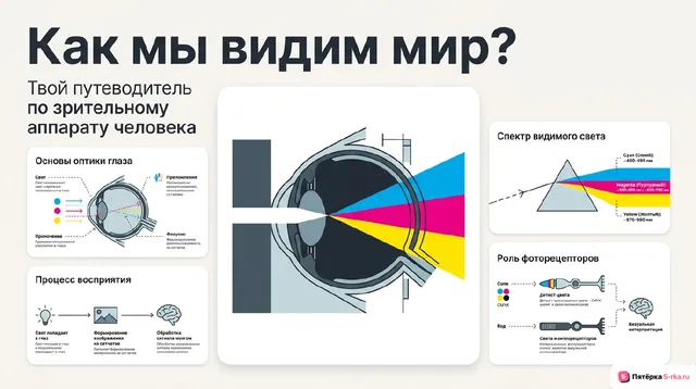 Обложка презентации к уроку «Механизм работы зрительного анализатора»