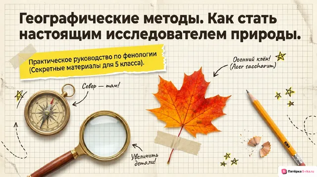 Обложка презентации к уроку «Географические методы изучения объектов и явлений»