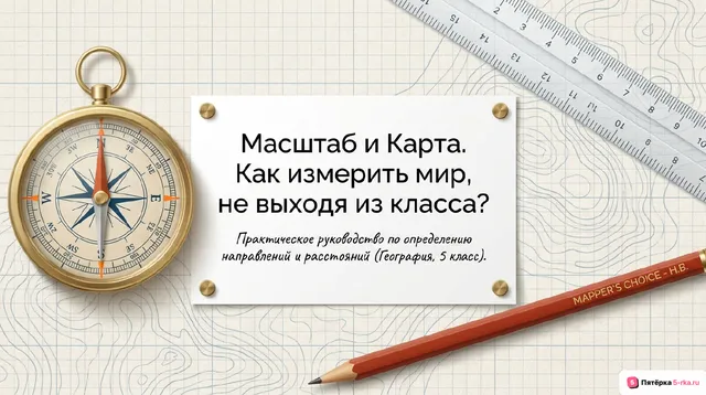 Обложка презентации к уроку «Масштаб»
