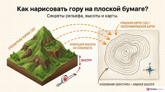 Обложка презентации к уроку «Изображение на планах местности неровностей земной поверхности»