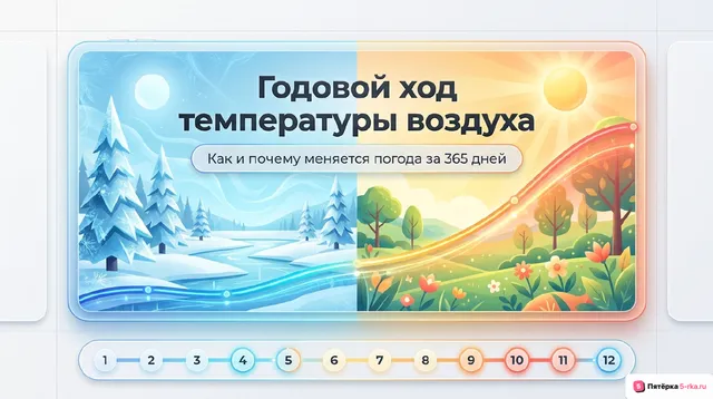 Обложка презентации к уроку «Годовой ход температуры воздуха»