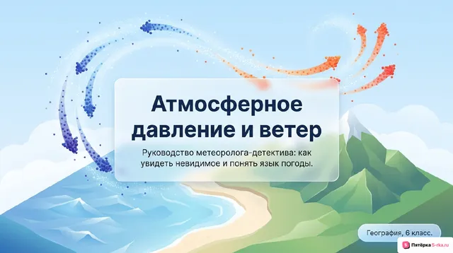 Обложка презентации к уроку «Атмосферное давление»