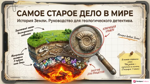 Обложка презентации к уроку «История Земли как планеты»
