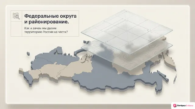Обложка презентации к уроку «Федеральные округа»