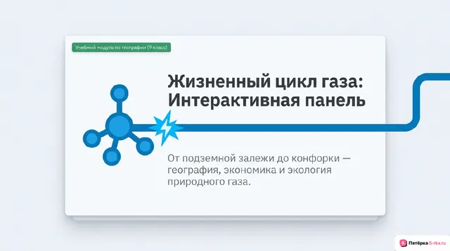 Обложка презентации к уроку «Газовая промышленность»