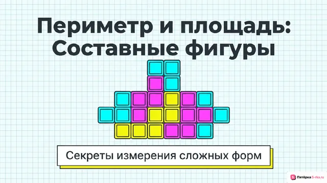 Обложка презентации к уроку «Периметр и площадь фигур, составленных из прямоугольников»