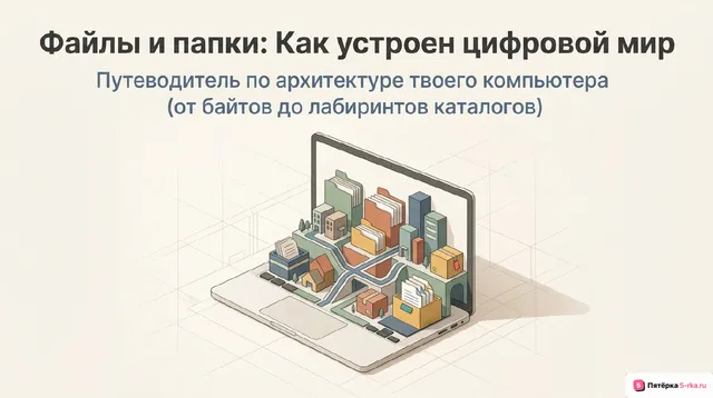 Обложка презентации к уроку «Файлы и папки»