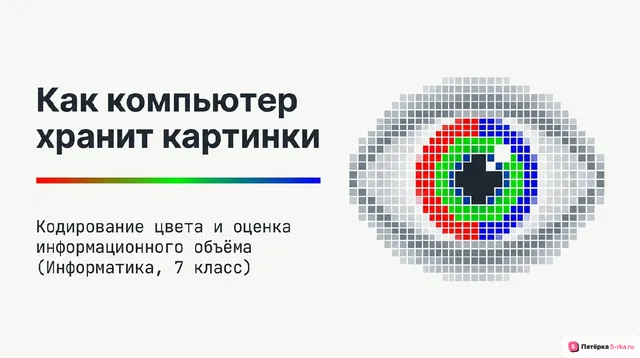 Обложка презентации к уроку «Кодирование цвета»