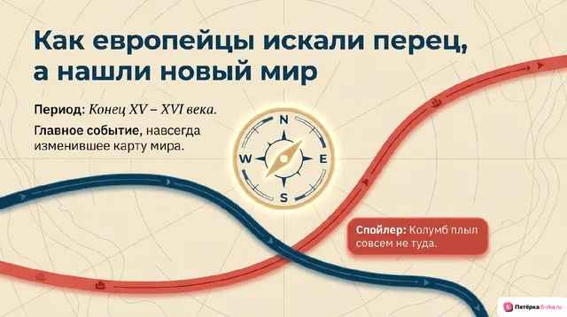 Обложка презентации к уроку «Великие географические открытия»