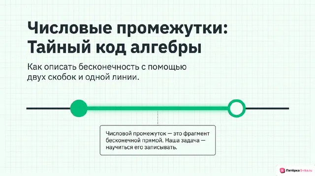 Обложка презентации к уроку «Числовые промежутки»
