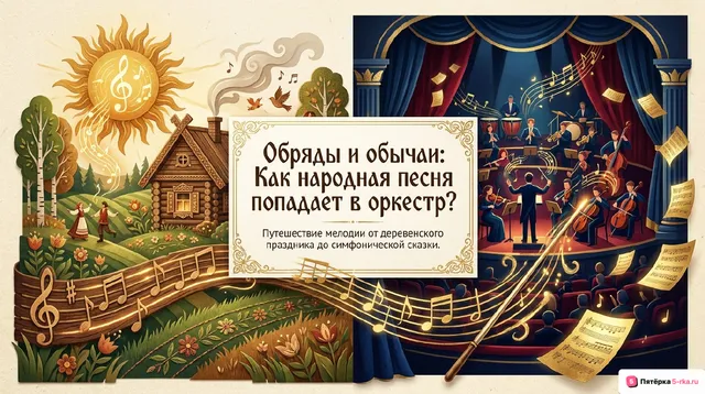 Обложка презентации к уроку «Обряды и обычаи в фольклоре и в творчестве композиторов»