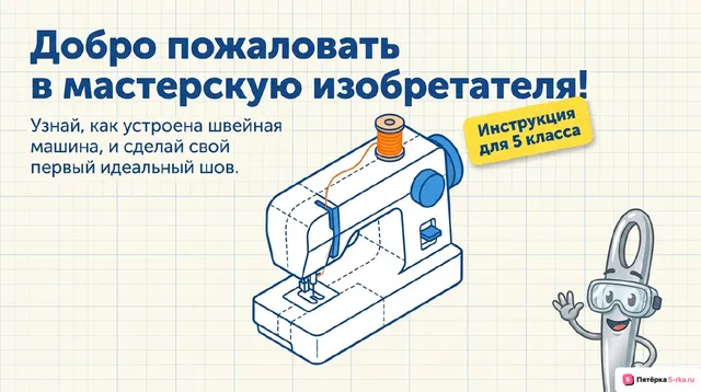 Обложка презентации к уроку «Швейная машина, ее устройство»