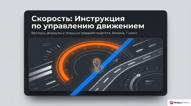 Обложка презентации к уроку «Скорость»
