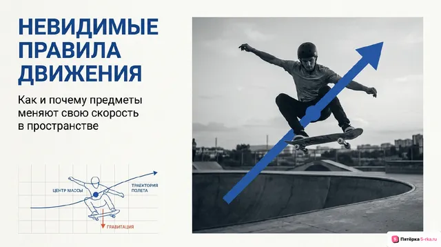Обложка презентации к уроку «Инерция»