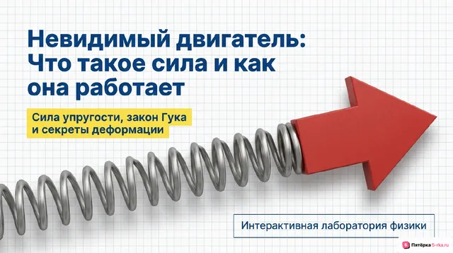 Обложка презентации к уроку «Сила как характеристика взаимодействия тел»