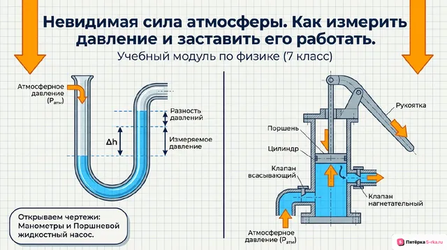 Обложка презентации к уроку «Манометры»