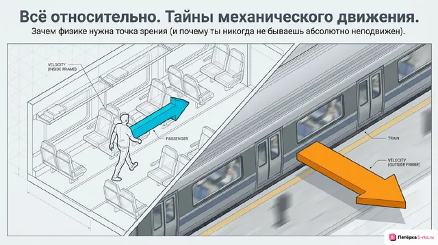 Обложка презентации к уроку «Система отсчета»