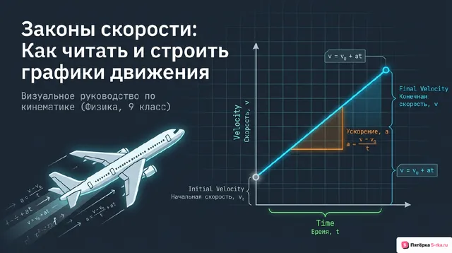 Обложка презентации к уроку «Скорость прямолинейного равноускоренного движения»